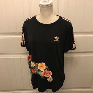Adidas Floral Print T-Shirt